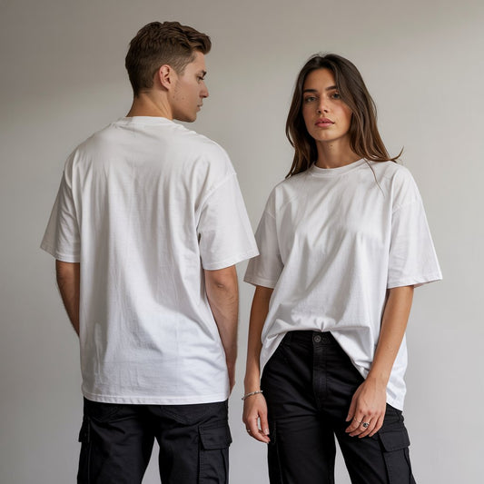 Essential Unisex Oversized Tee – White